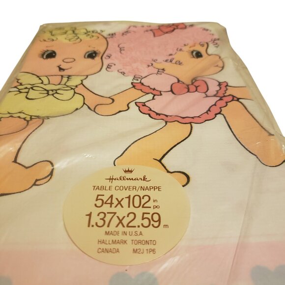 Vintage 1980s Hallmark Hugga Bunch Paper Tablecloth - Picture 6 of 7